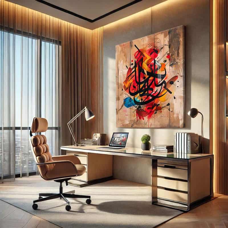 Arabic Calligraphy Wall Art Modern Stile