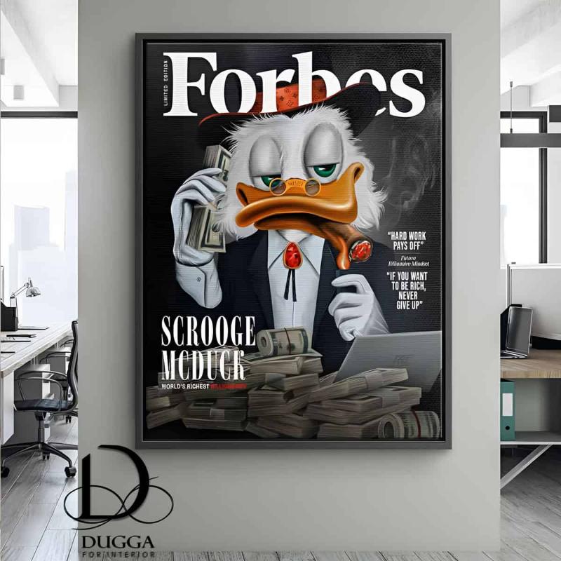 Canvas Picture Billionaire Duck Pop wall Art Print