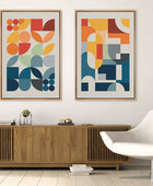 Abstract Prints Mid Century Modern for Minimalist Wall art