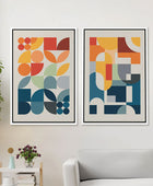 Abstract Prints Mid Century Modern for Minimalist Wall art