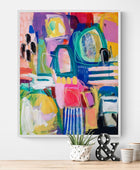 Bright,Colorful Abstract Print, Funky Multicolor Abstract Art, Modern Wall Art