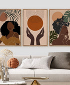 Elegant Black Woman, Abstract Wall Art