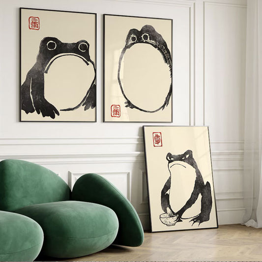 wall art Matsumoto Hogi Frog Print